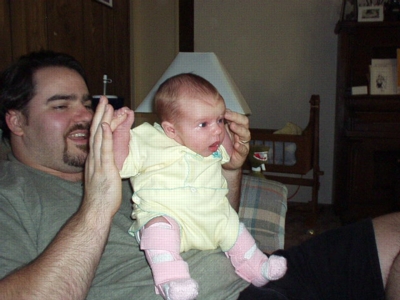 Showing off my upper body strength