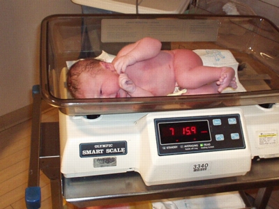 being weighed